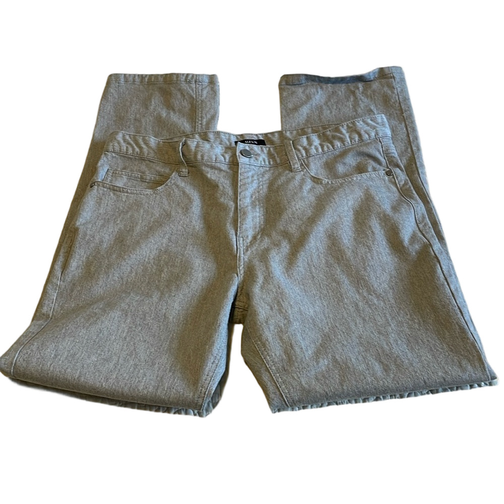 ALFANI Straight Fit Narrow Style, Men’s 34W30L, Mid Wash Grey